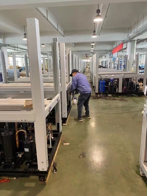 52Kw R410Aの低温の屠殺場のための可変的な頻度滝のヒート ポンプ