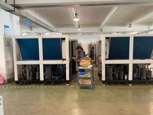 52Kw R410Aの低温の屠殺場のための可変的な頻度滝のヒート ポンプ
